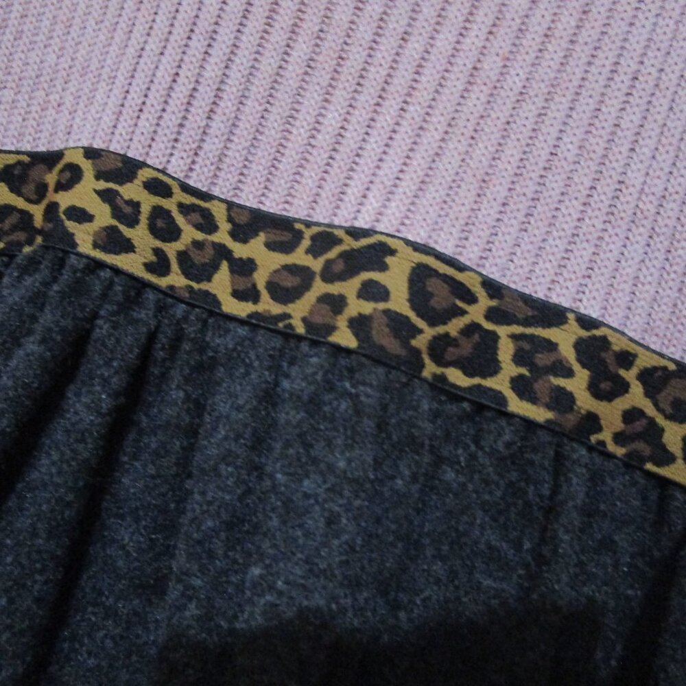 NWT Designer Violeta e Federico girls knit dress sz 10 pink grey leopard Spain - Picture 12 of 15